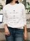 Letter Cotton-Blend Long Sleeve Shift Shirts & Tops