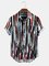 Men's Striped Vintage Shirt Collar Shirts
