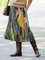 A-Line Cotton-Blend Paneled Skirts