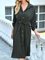Long Sleeve Casual Shirt Collar Dress