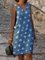 Vintage Polka Dots Plus Size Sleeveless Casual Dresses