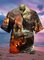 Abstract Cotton-Blend Shirts & Tops
