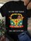 Short Sleeve Letter Floral-Print Crew Neck Shirts & Tops