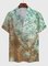 Casual Square Neck Abstract Shirts & Tops