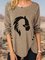 Casual Long Sleeve Asymmetrical Shirts & Tops