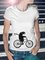 Basic animal print T-shirt Animal Short Sleeve Shirts & Tops