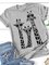 Crew Neck Short Sleeve Cotton Shirts & Tops