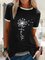 Dandelion Faith Crew Neck Casual Cotton-Blend Printed Shirts & Tops