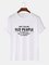 Cotton-Blend Vintage Printed Men's Fashion Print Tee