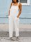 Sleeveless Shift Cotton One-Pieces