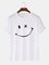 Cotton-Blend Printed Simple Men's Fashion Print Tee