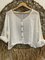 Long Sleeve Linen V Neck Shirts & Tops