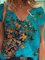 Butterfly V Neck Casual Shirts & Tops