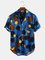 Men's Printed Shirt Collar Basic Shirts
