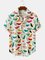 Men's Shirt Collar Cartoon Casual Shirts