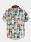 Men's Cartoon Casual Shirt Collar Shirts