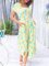 Short Sleeve Cotton-Blend Boho Pockets Dresses