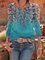 Sheath Sweetheart Vintage Color-Block Shirts & Tops For Women