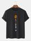 Vintage Cotton-Blend Cartoon Tee Shirts & Tops