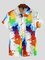 Casual Shirt Collar Graffiti Shirts & Tops