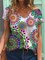 Casual V Neck Tribal Printed Boho T-Shirts