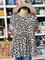Leopard Short Sleeve Casual Ruched Shirts & Tops