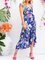 Boho Floral Short Sleeve V Neck Dresses