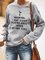 Warning I May Start Talking About Jesus At Any Time Letters Graphic Sweatshirt