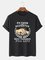 Crew Neck Cotton-Blend Cartoon Tee Shirts & Tops