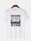 Crew Neck Cartoon Printed Tee Shirts & Tops