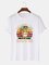 Crew Neck Animal Cotton-Blend Tee Shirts & Tops