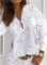 Plus size Long Sleeve V Neck Shirts & Tops