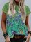 Casual Short Sleeve Floral-Print Shirts & Tops