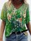 Printed Casual Short Sleeve Tops
