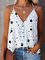Print Spaghetti Strap Sleeveless Casual Sexy Tank Tops