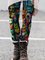 Sheath Floral-Print Pants