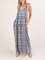 Sleeveless V Neck Tribal Holiday Dresses
