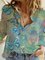 Butterfly Shirt Collar Casual Shirts & Tops