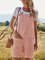 Pink leisure Sleeveless One-Pieces
