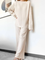 Casual Crew Neck Suits