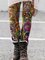 Cotton-Blend Holiday Abstract Leggings