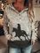 Long Sleeve Floral-Print Sweatshirt