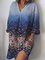V-Neck Floral Print Dresses