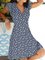 Floral Slim Pullover Women's Dress Short Sleeve Floral Dresses