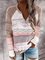 Lace V-Neck Casual Sweaters