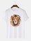 Cotton-Blend Cartoon Casual Tee Shirts & Tops