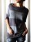Half Sleeve Shift Color-Block Top