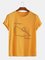 Simple Cotton-Blend Crew Neck Tee Shirts & Tops