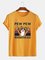 Cartoon Cotton-Blend Casual Tee Shirts & Tops