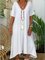 Short Sleeve Plain Casual Dresses